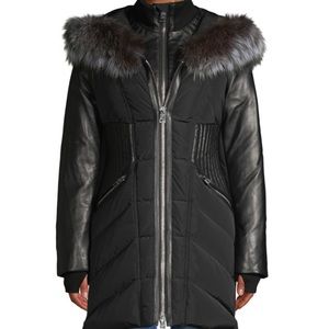 NICOLE BENISTI
Series Courcheval Leather & Fox Fur Trim Down Jacket